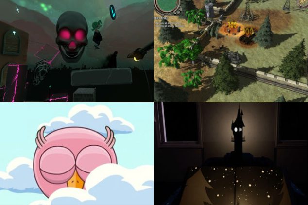 Top L to R: Carly & the Reaperman - Escape from the Underworld, Steel Typhoon. Bottom R to L: SOOVA, A Writer and His Daughter.