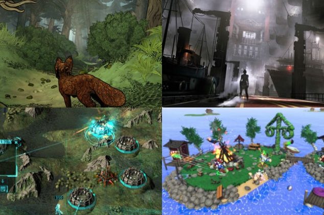 Top L to R: BushyTail, Close to the Sun. Bottom L to R: Deep Rift 9, Drunk-Fu: Wasted Masters.